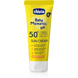 Chicco Baby Moments Sun crème solaire SPF 50+ pour bébé 75 ml