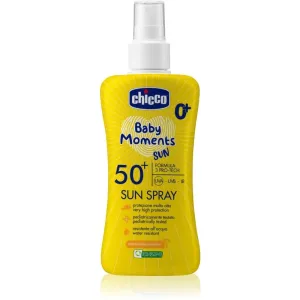 Chicco Baby Moments Sun spray solaire pour enfant SPF 50+ 0 m+ 150 ml