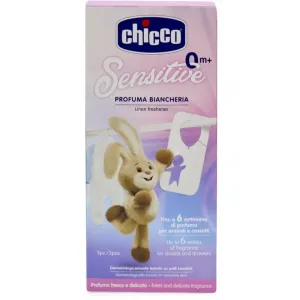 Chicco Sensitive Linen Freshener sachet parfumé pour armoire à linge 3 pcs