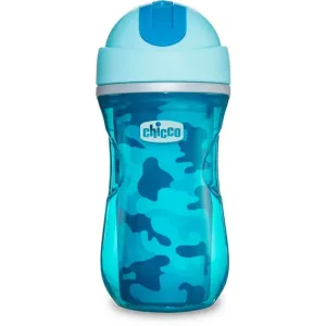 Chicco Sport Blue gourde isotherme avec paille 14m+ 266 ml
