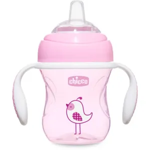 Chicco Transition tasse d’apprentissage avec supports 4m+ Pink 200 ml