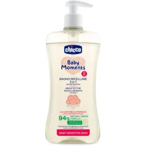 Chicco Baby Moments Sensitive shampoing micellaire corps et cheveux 500 ml