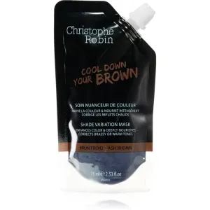 Christophe Robin Shade Variation Mask Bonding Color Mask pour cheveux Ash Brown 75 ml