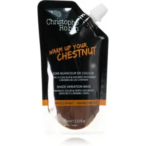 Christophe Robin Shade Variation Mask Bonding Color Mask pour cheveux Warm Chestnut 75 ml