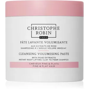 Christophe Robin Cleansing Volumizing Paste with Rose Extract shampoing exfoliant pour le volume des cheveux 250 ml