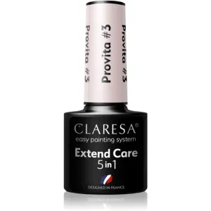 Claresa Extend Care 5 in 1 Provita base coat pour ongles en gel effet régénérant teinte #3 5 g