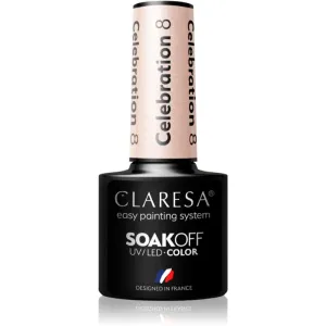 Claresa SoakOff UV/LED Color Celebration vernis à ongles gel teinte 8 5 g