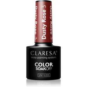Claresa SoakOff UV/LED Color Dusty Rose vernis à ongles gel teinte 3 5 g