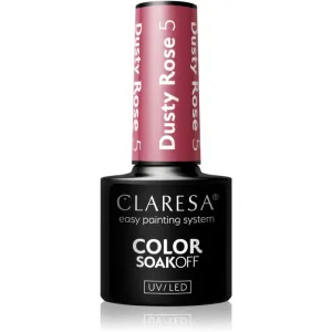 Claresa SoakOff UV/LED Color Dusty Rose vernis à ongles gel teinte 5 5 g
