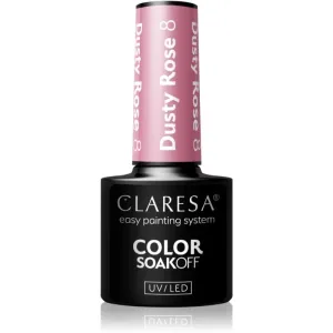 Claresa SoakOff UV/LED Color Dusty Rose vernis à ongles gel teinte 8 5 g