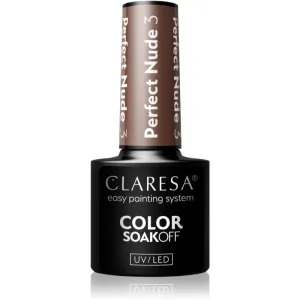 Claresa SoakOff UV/LED Color Perfect Nude vernis à ongles gel teinte 3 5 g