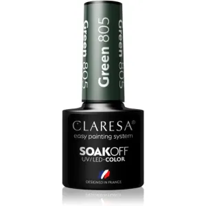 Claresa SoakOff UV/LED Color Take Me To The River vernis à ongles gel teinte Green 805 5 g