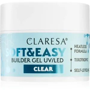 Claresa Soft&Easy Builder Gel base de vernis en gel ongles teinte Clear 45 g