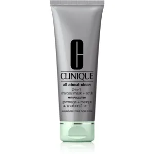Clinique All About Clean 2-in-1 Charcoal Mask + Scrub masque purifiant visage 100 ml