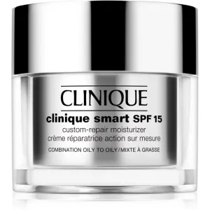 Clinique Clinique Smart™ SPF 15 Custom-Repair Moisturizer crème de jour hydratante anti-rides pour peaux grasses SPF 15 50 ml