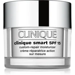 Clinique Clinique Smart™ SPF 15 Custom-Repair Moisturizer crème de jour hydratante anti-rides pour peaux sèches à mixtes SPF 15 50 ml