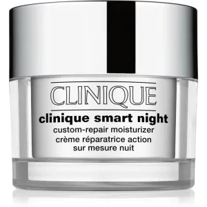Clinique Smart Night™ Custom-Repair Moisturizer crème de nuit hydratante anti-rides pour peaux sèches et mixtes 50 ml