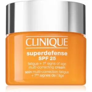 Clinique Superdefense™ SPF 25 Fatigue + 1st Signs Of Age Multi-Correcting Cream crème premiers signes du vieillissement pour peaux grasses et mixtes S #126159