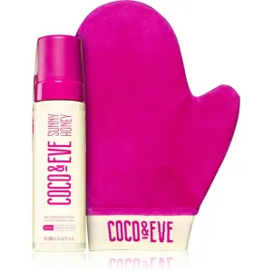 Coco & Eve Sunny Honey Ultimate Glow Kit mousse auto-bronzante avec gant applicateur Medium 200 ml