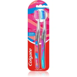 Colgate Slim Soft Advanced brosse à dents ultra soft 2 pcs