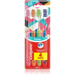 Colgate Twister Design Edition brosse à dents 4 pcs