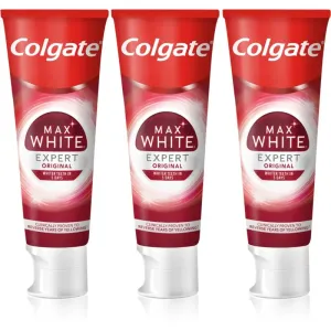 Colgate Max White Expert Original dentifrice blanchissant 3x75 ml