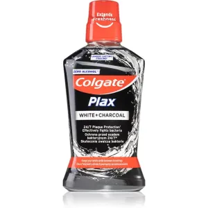 Colgate Plax Charcoal bain de bouche anti-plaque dentaire pour des gencives saines sans alcool 500 ml