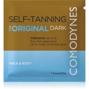 Comodynes Self-Tanning Towelette lingette auto-bronzante visage et corps teinte dark 8 pcs