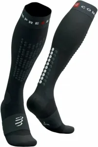 Compressport Alpine Ski Full Socks Black/Steel Grey T1 Chaussettes de course