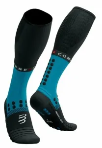Compressport Full Socks Winter Run Mosaic Blue/Black T2 Chaussettes de course