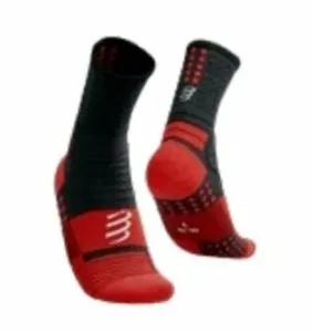 Compressport Pro Marathon Socks Black/High Risk Red T2