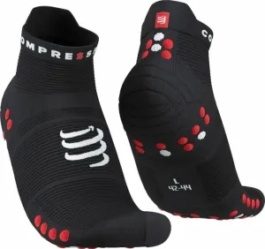Compressport Pro Racing Socks v4.0 Run Low Black/Red T2 Chaussettes de course