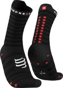 Compressport Pro Racing Socks v4.0 Ultralight Run High Black/Red T4 Chaussettes de course