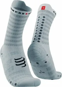 Compressport Pro Racing Socks v4.0 Ultralight Run High White/Alloy T1 Chaussettes de course