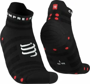 Compressport Pro Racing Socks v4.0 Ultralight Run Low Black/Red T2 Chaussettes de course