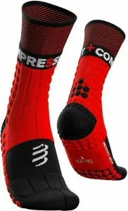Compressport Pro Racing Socks Winter Trail Black/Red T4 Chaussettes de course