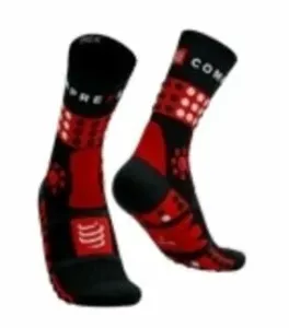 Compressport Trekking Socks Black/Red/White T4