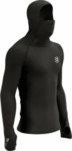 Compressport 3D Thermo UltraLight Racing Hoodie Black S Chemise de course à manches longues