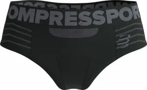 Compressport Seamless Boxer W Black/Grey XS Sous-vêtements de course