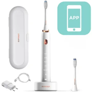 Concept Perfect Smile ZK5000 brosse à dents sonique avec application et étui de chargement White 1 pcs