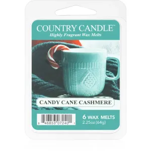 Country Candle Candy Cane Cashmere tartelette en cire 64 g