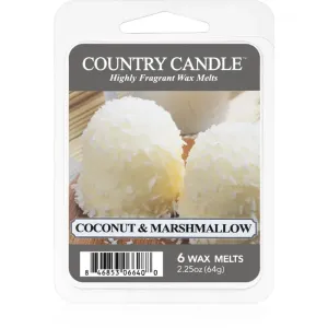 Country Candle Coconut & Marshmallow tartelette en cire 64 g