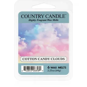 Country Candle Cotton Candy Clouds tartelette en cire 64 g