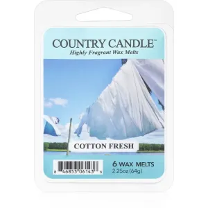 Country Candle Cotton Fresh tartelette en cire 64 g