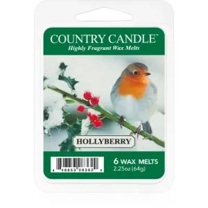Country Candle Hollyberry tartelette en cire 64 g