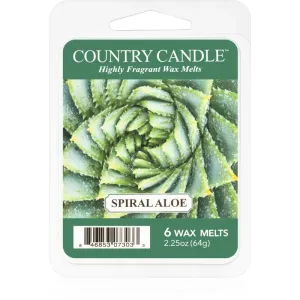 Country Candle Spiral Aloe tartelette en cire 64 g
