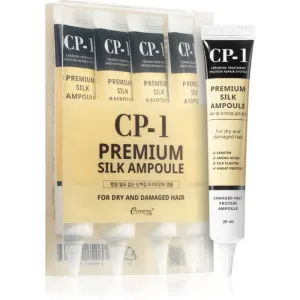 CP-1 Premium Silk soin régénérant sans rinçage pour cheveux secs et abîmés 4x20 ml