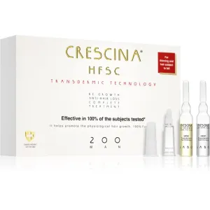 Crescina Transdermic 200 Re-Growth and Anti-Hair Loss traitement pour la croissance et contre la chute des cheveux pour homme 20x3,5 ml
