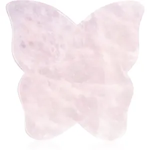 Crystallove Rose Quartz Butterfly Gua Sha accessoire de massage