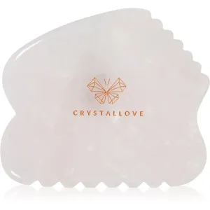Crystallove Rose Quartz Contour Gua Sha accessoire de massage visage 1 pcs
